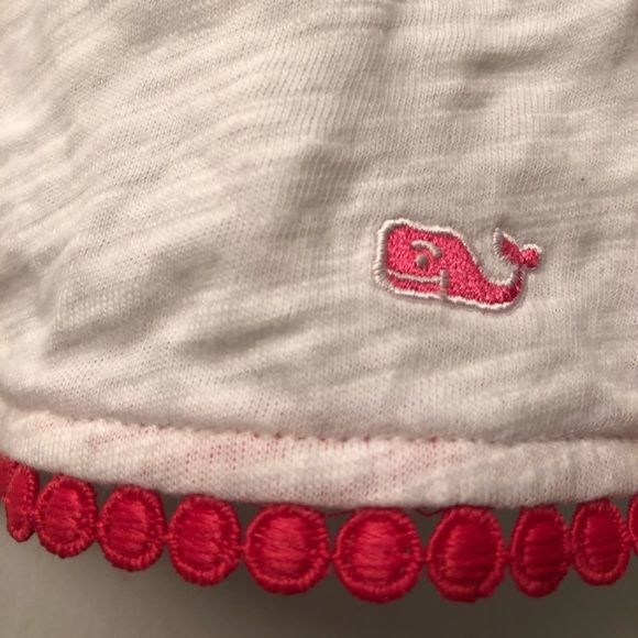 Vineyard Vines White Shirt w/ Pink Trim - Picture 2 of 5